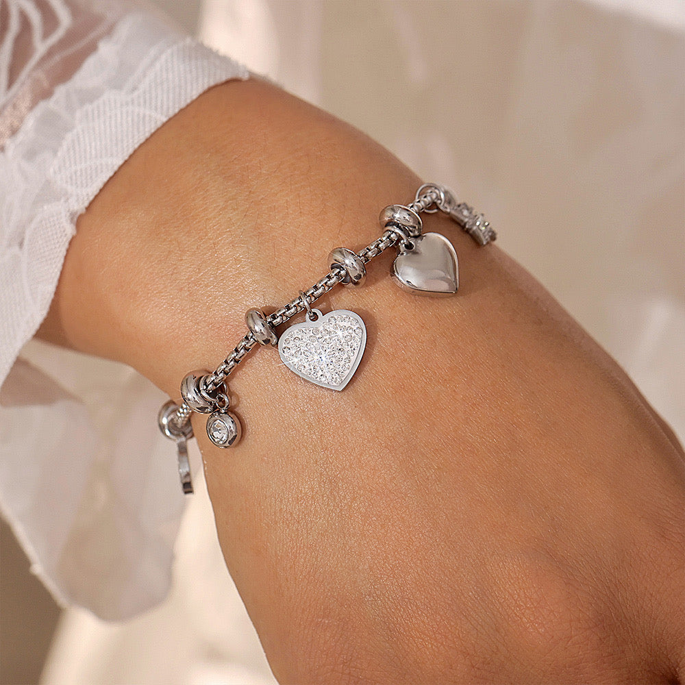 Gold Plated Charm Bracelet- Waterproof