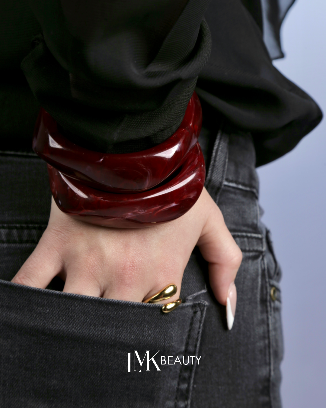 BURGUNDY MUSE BRACELET (one unit)