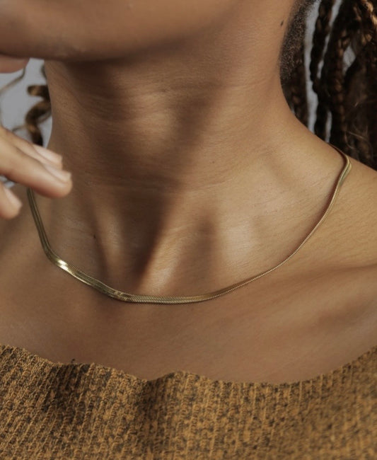 Classic Gold Plated Surgical Steel Necklace- PREMIUM