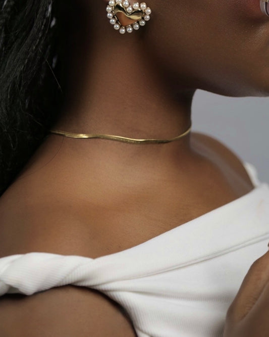 Classic Gold Plated Surgical Steel Necklace- PREMIUM