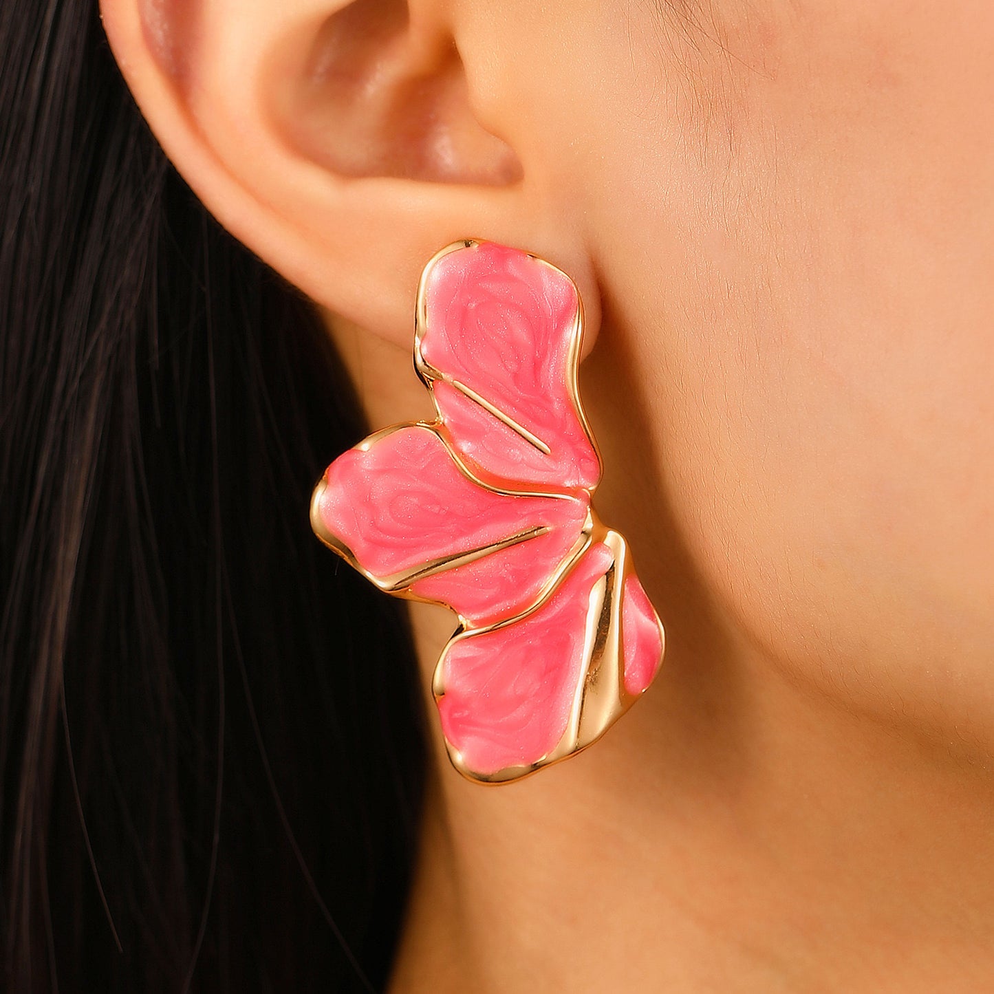 Abstract Leaf  Earrings