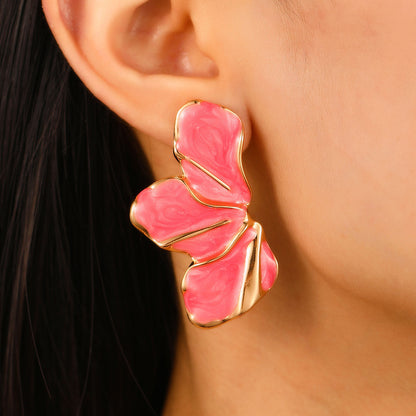 Abstract Leaf  Earrings