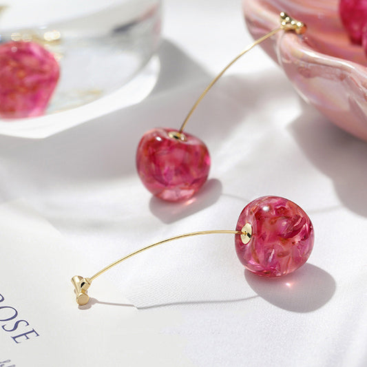 Golden Cherries Earrings